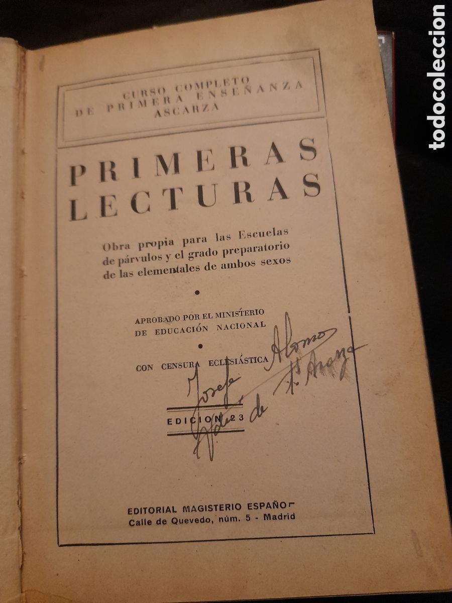 Libros de segunda mano: Primeras lecturas, Editorial Magisterio Espa&ntilde;ol - Foto 2