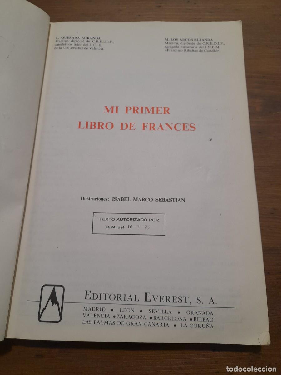 Libros de segunda mano: Libro editorial Everest Mi primer libro de franc&eacute;s - Foto 2