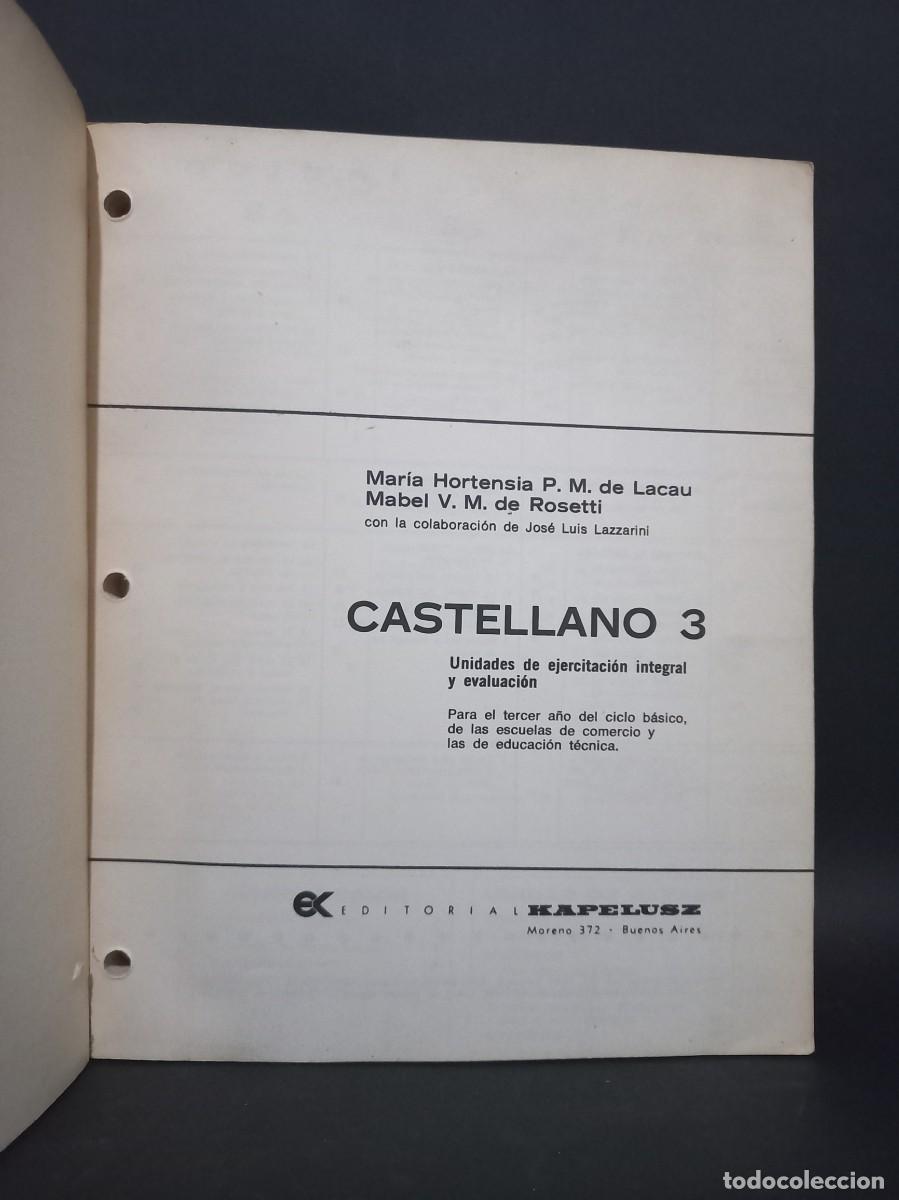 Libros de segunda mano: Lacau y Rosetti - Castellano 3 - 1970 - Foto 2
