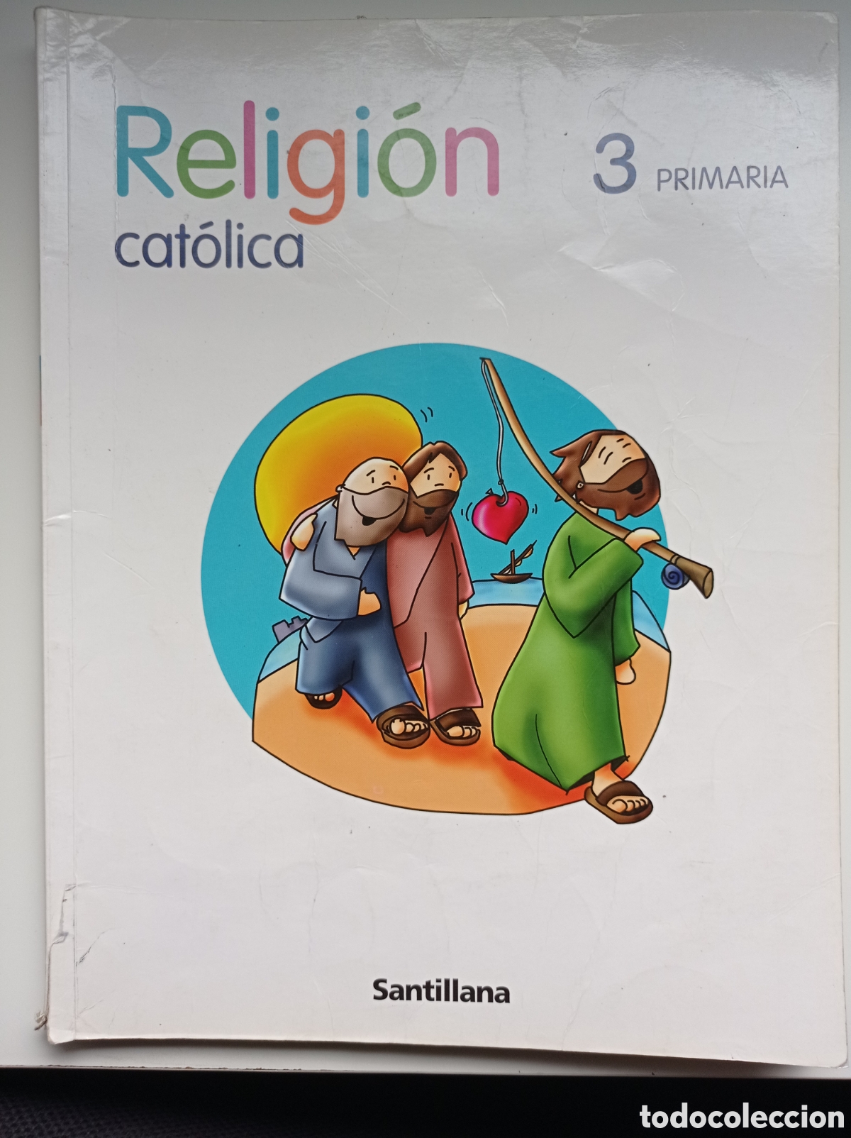 Libros de segunda mano: Libro Religi&oacute;n 3&deg; primaria Santillana - Foto 1
