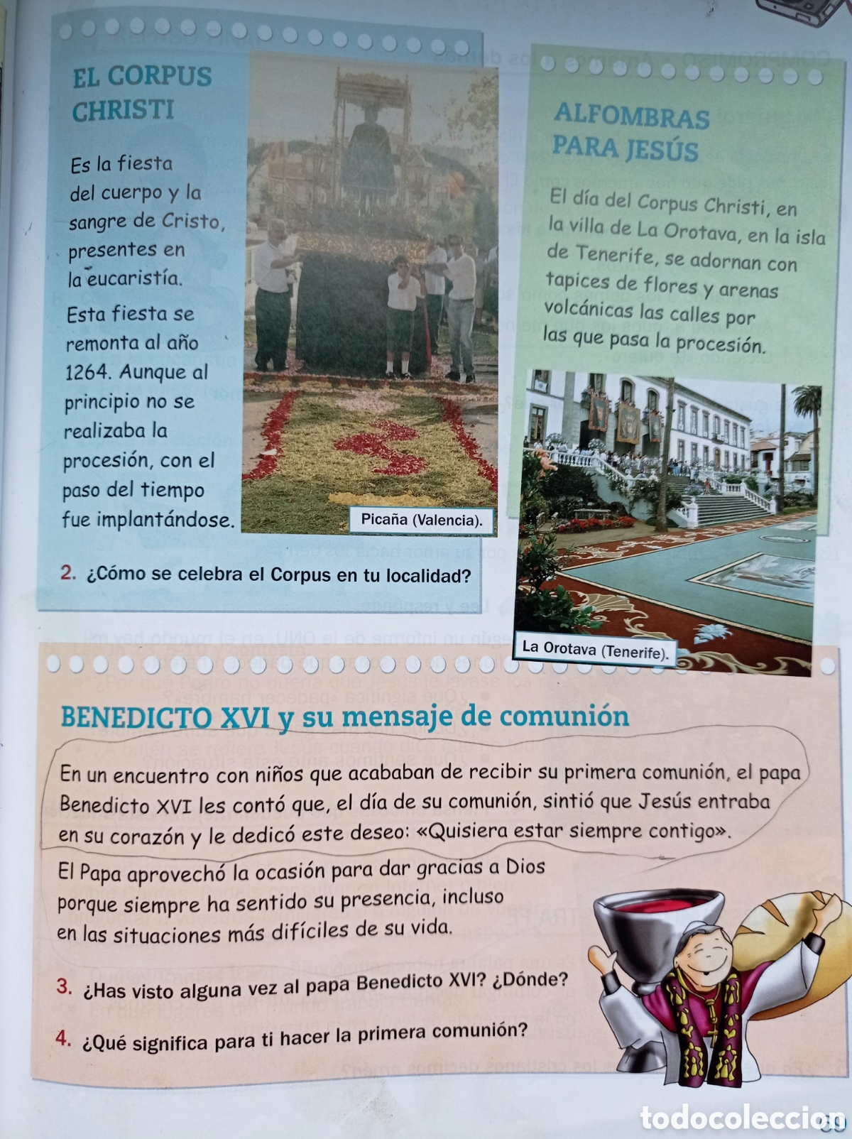 Libros de segunda mano: Libro Religi&oacute;n 4&ordm; primaria Santillana - Foto 3