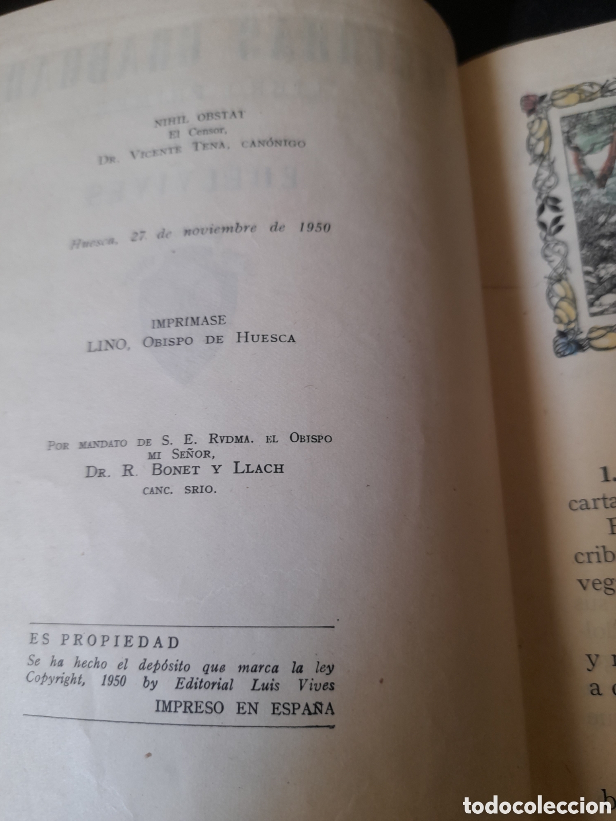 Libros de segunda mano: Lecturas, libro primero de Editorial Luis Vives de 1950, - Foto 3