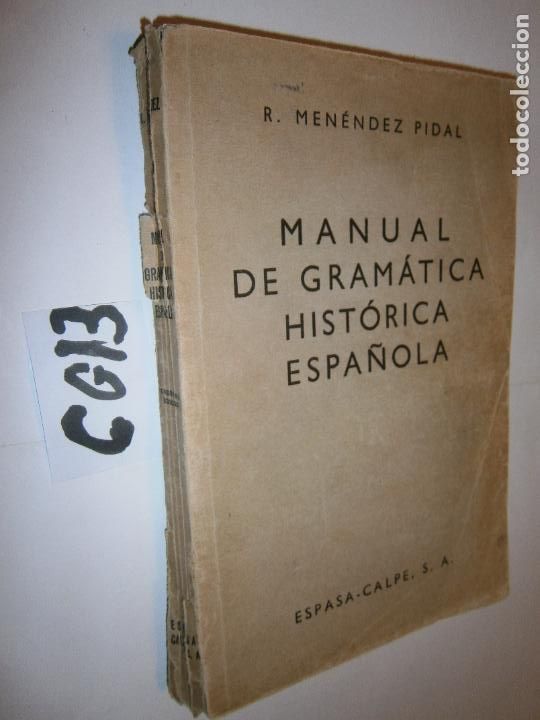 Libros de segunda mano: ANTIGUO LIBRO - MANUAL DE GRAMATICA HISTORICA ESPA&Ntilde;OLA - Foto 1