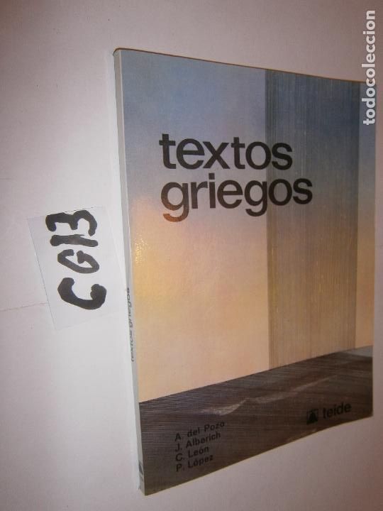 Libros de segunda mano: ANTIGUO LIBRO - TEXTOS GRIEGOS - Foto 1