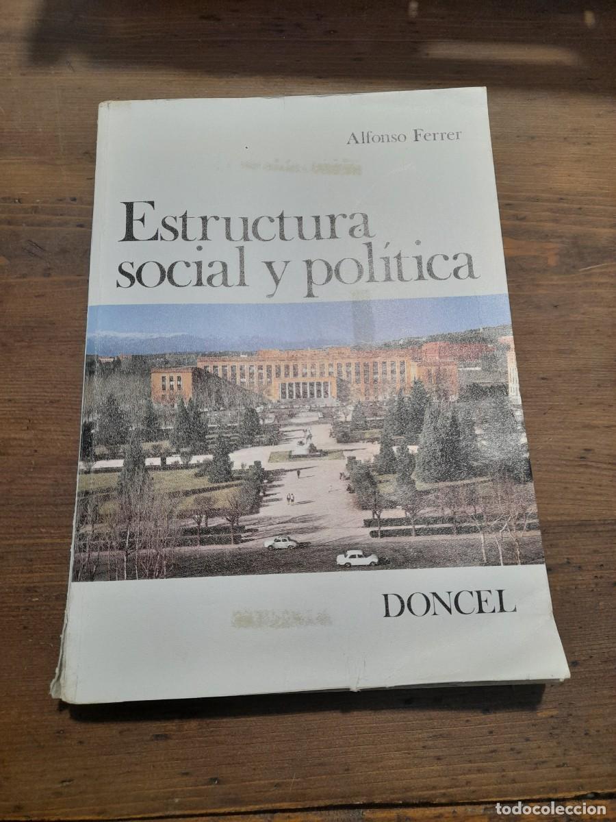 Libros de segunda mano: Libro Estructura social y pol&iacute;tica Doncel - Foto 1
