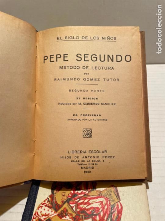 Libros de segunda mano: ANTIGUO LIBRO DE LECTURA ESCUELA PEPE A&Ntilde;O 1949 - Foto 3
