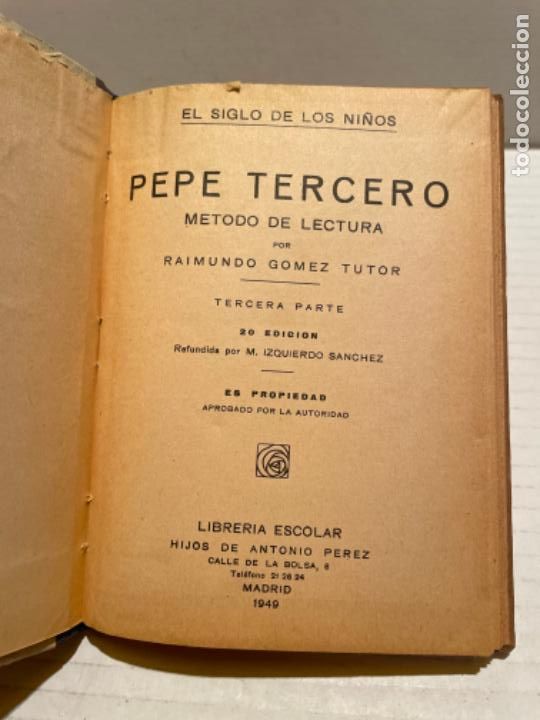 Libros de segunda mano: ANTIGUO LIBRO DE LECTURA ESCUELA PEPE A&Ntilde;O 1949 - Foto 4