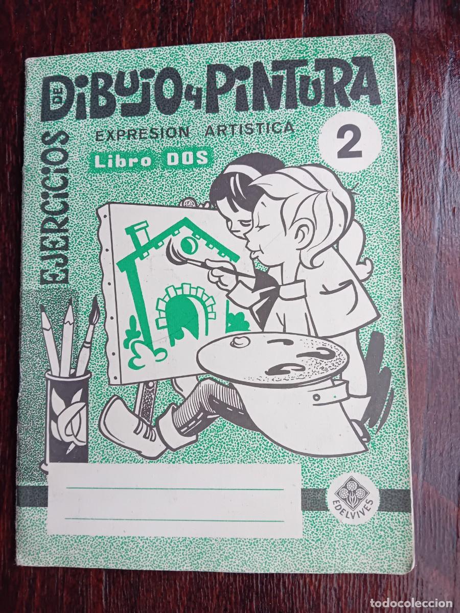 Libros de segunda mano: Ejercicios de dibujo y pintura libro dos, Edelvives 1970 - Foto 1