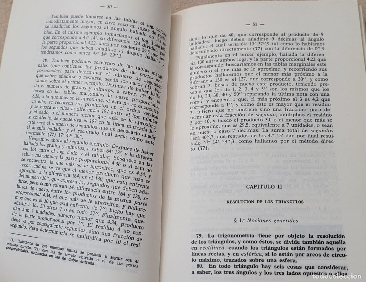 Libros de segunda mano: Tablas de logaritmos vulgares 1969 y l&iacute;neas trigonom&eacute;tricas - Foto 11