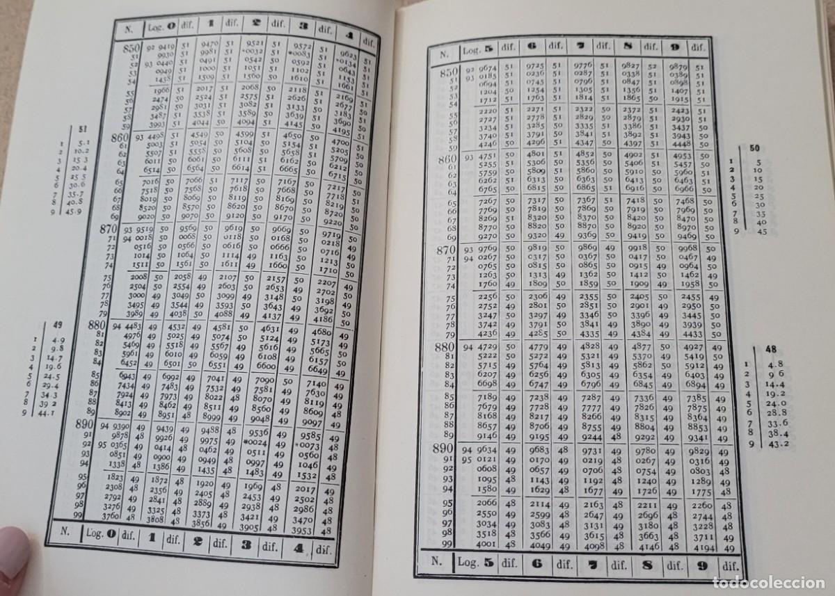 Libros de segunda mano: Tablas de logaritmos vulgares 1969 y l&iacute;neas trigonom&eacute;tricas - Foto 17