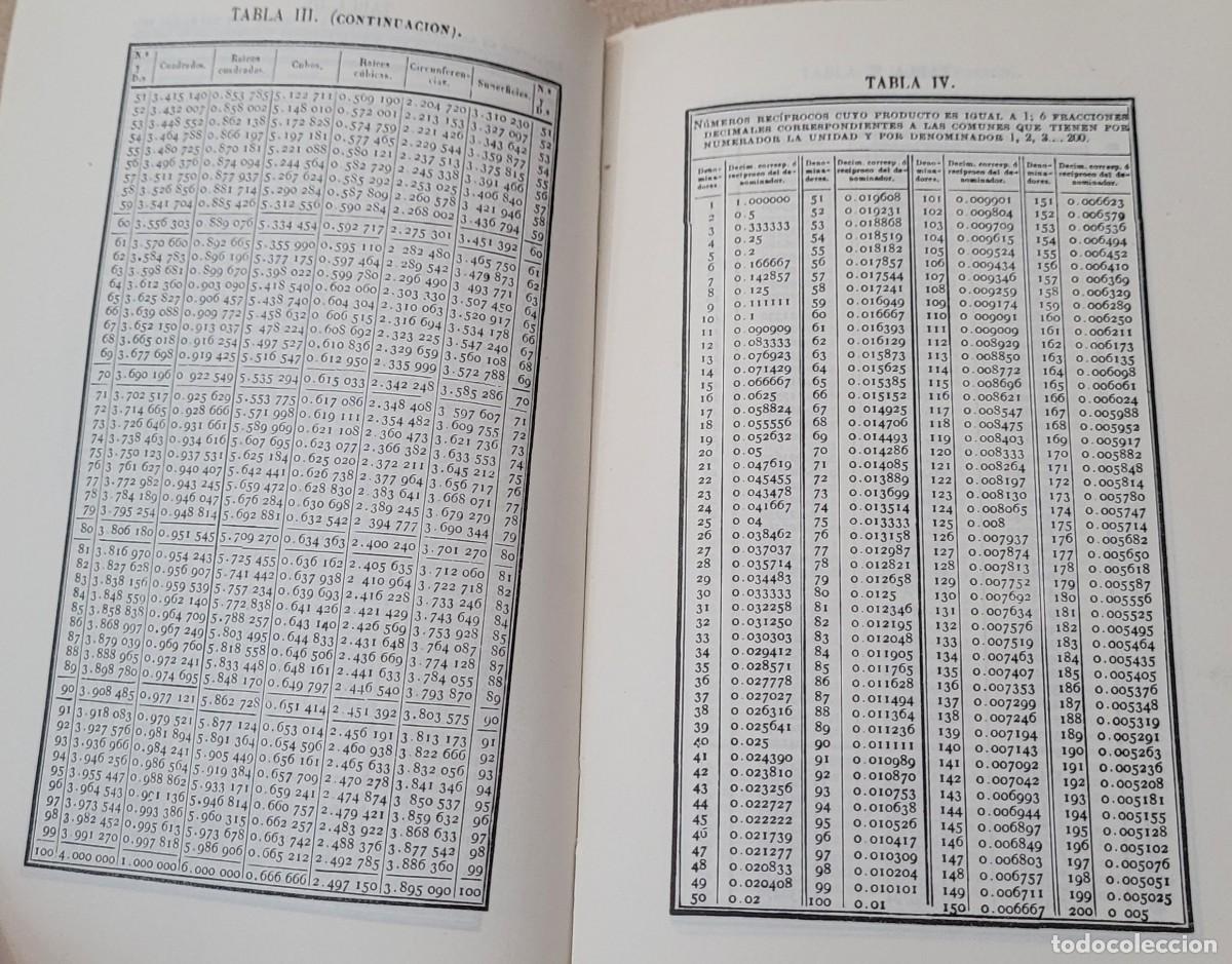 Libros de segunda mano: Tablas de logaritmos vulgares 1969 y l&iacute;neas trigonom&eacute;tricas - Foto 18