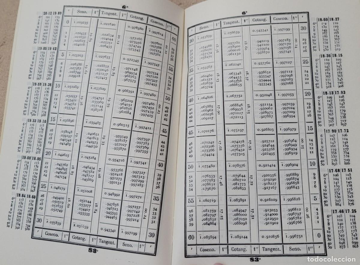 Libros de segunda mano: Tablas de logaritmos vulgares 1969 y l&iacute;neas trigonom&eacute;tricas - Foto 19