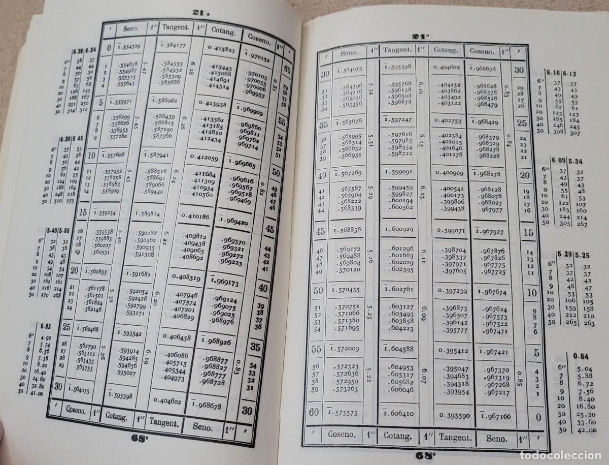 Libros de segunda mano: Tablas de logaritmos vulgares 1969 y l&iacute;neas trigonom&eacute;tricas - Foto 20
