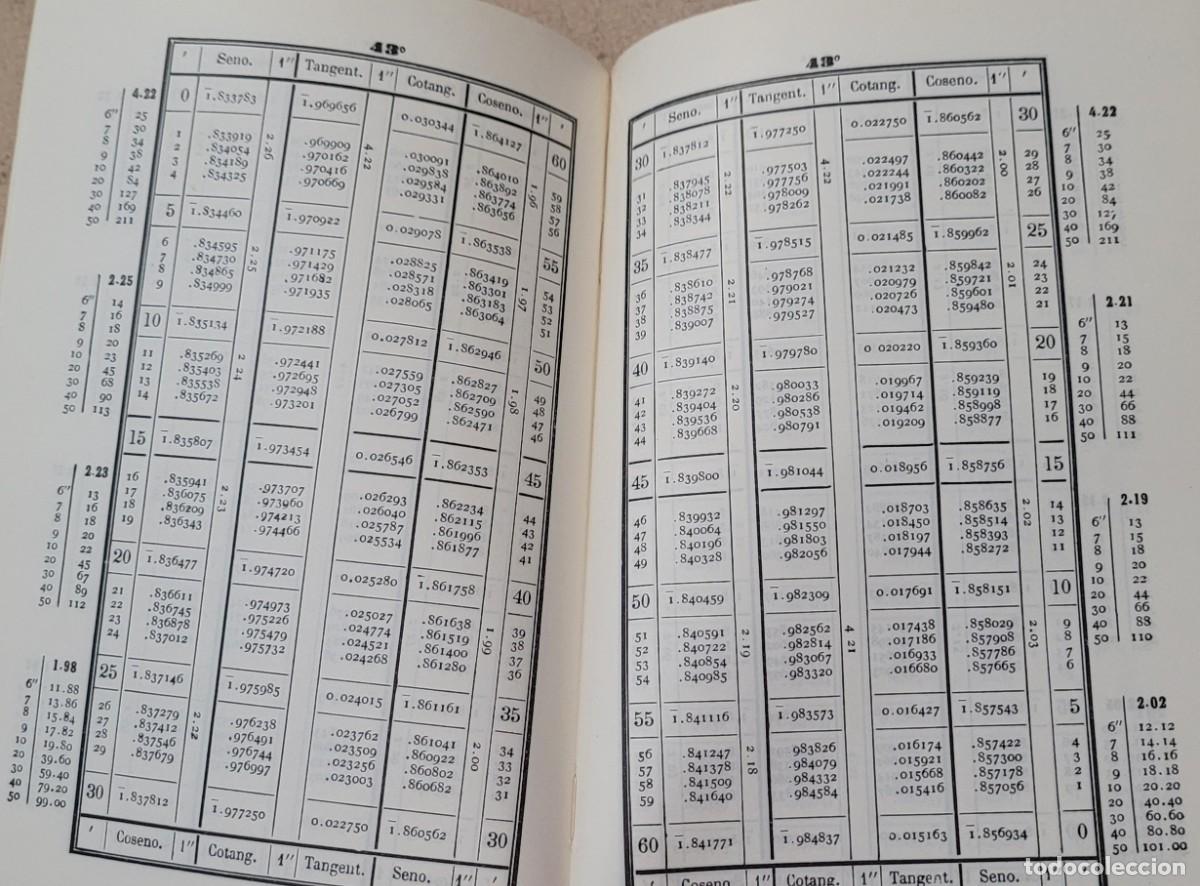 Libros de segunda mano: Tablas de logaritmos vulgares 1969 y l&iacute;neas trigonom&eacute;tricas - Foto 21
