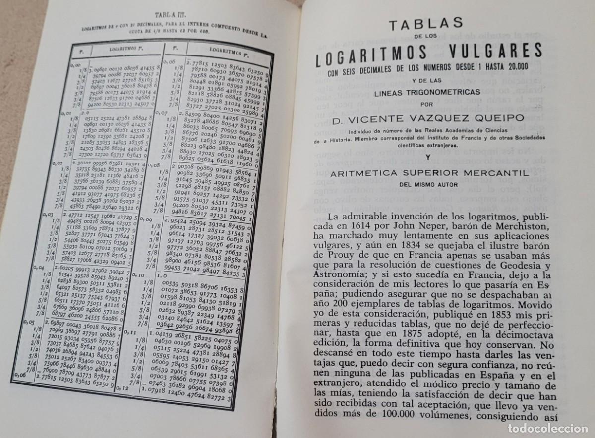 Libros de segunda mano: Tablas de logaritmos vulgares 1969 y l&iacute;neas trigonom&eacute;tricas - Foto 24