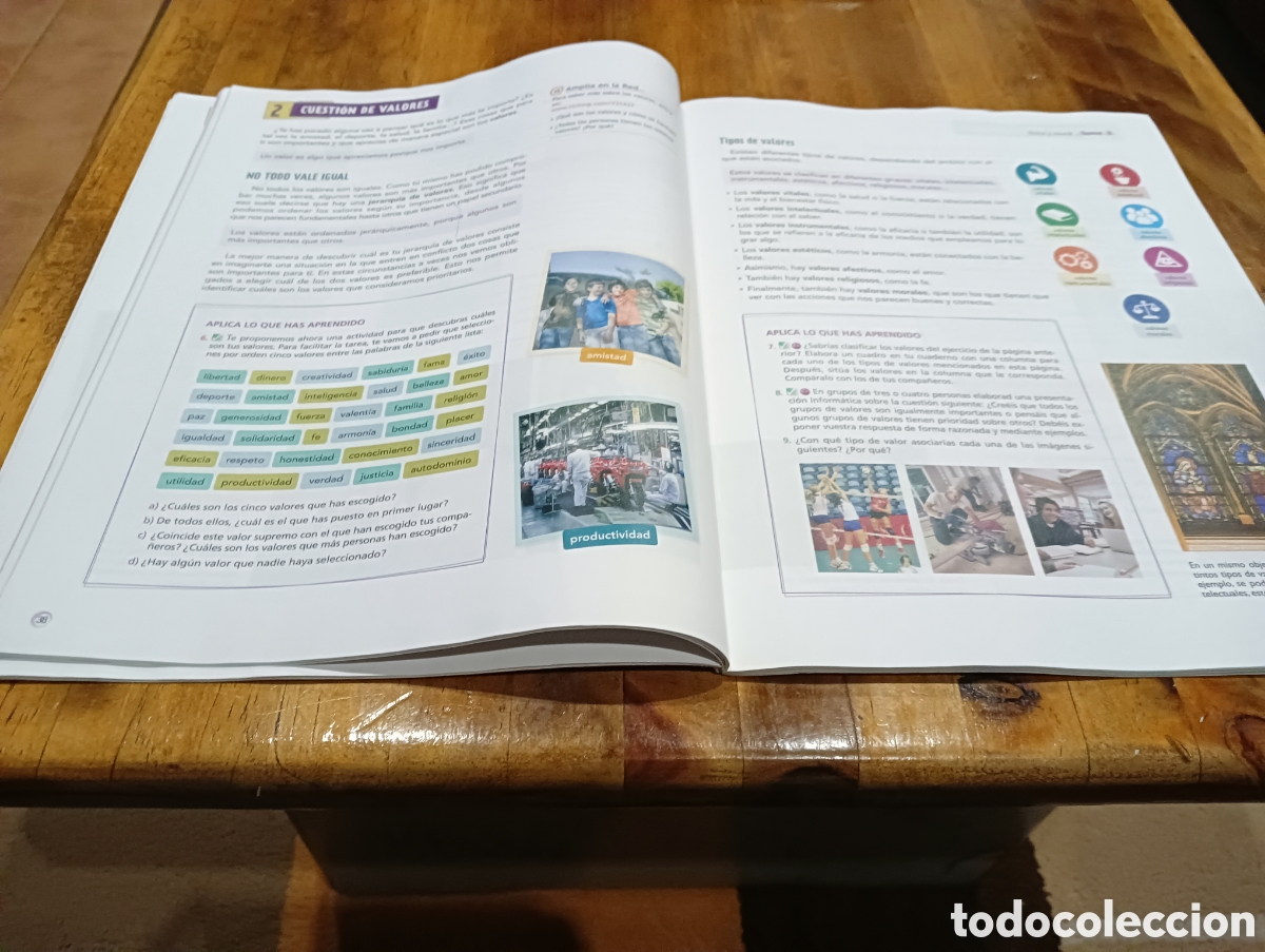 Libros de segunda mano: Valores Eticos 1 ESO . Vicens vives. - Foto 3