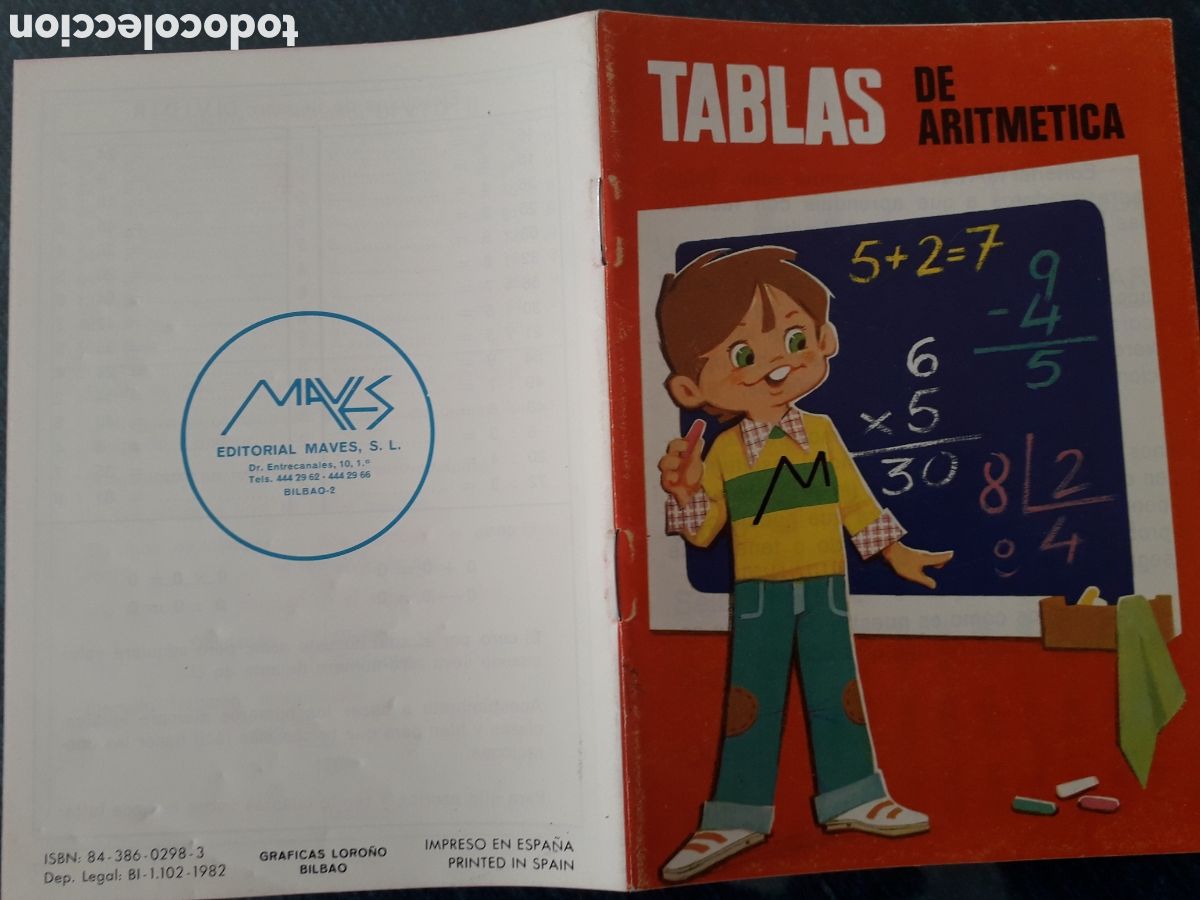 Libros de segunda mano: TABLAS DE ARITM&Eacute;TICA. 1982 - Foto 3