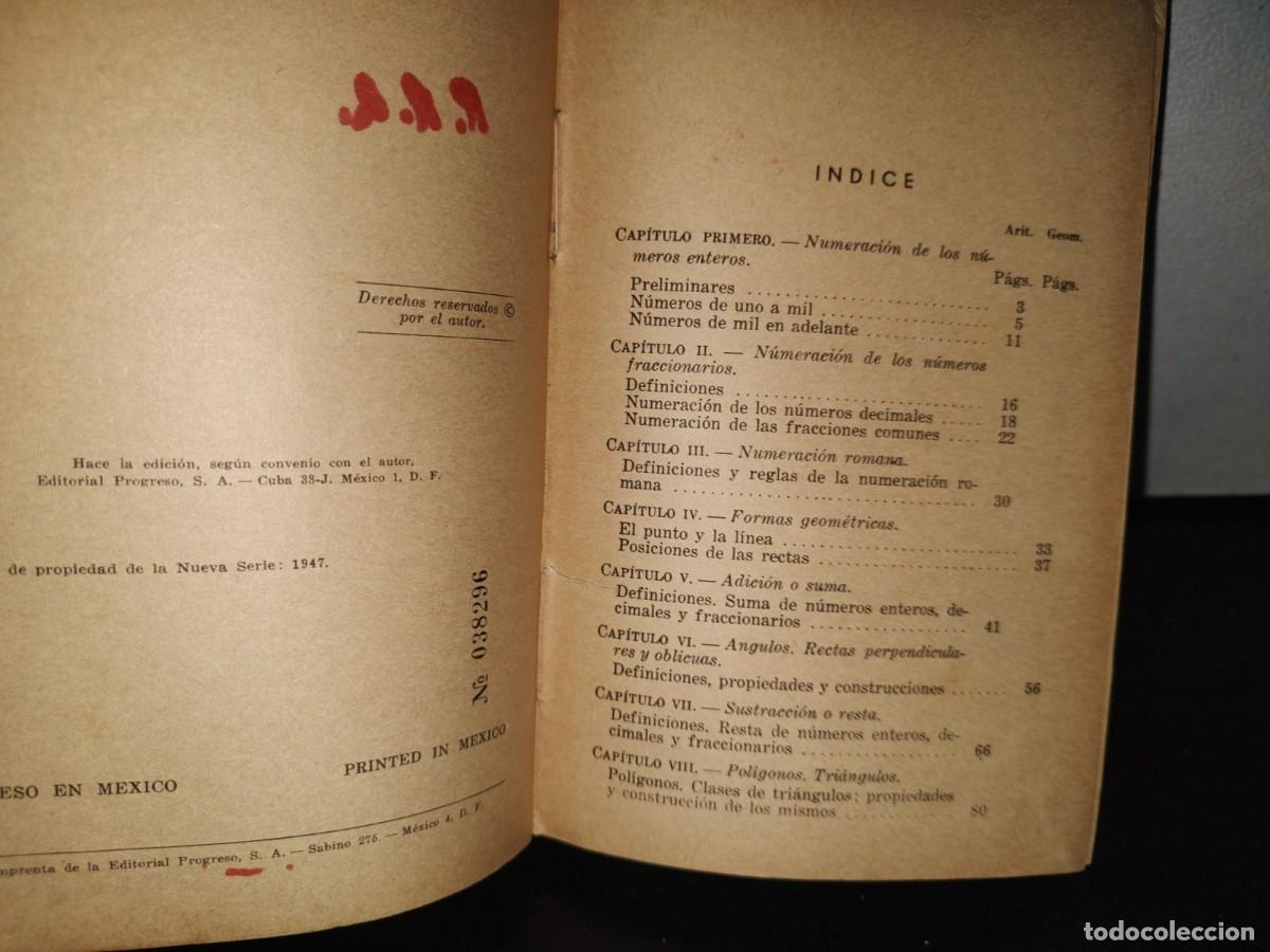 Libros de segunda mano: 85- ARITM&Eacute;TICA Y NOCONES DE GEOMETR&Iacute;A. TERCER LIBRO - JOS&Eacute; E. ROZ&Aacute;N - 1964 - Foto 5