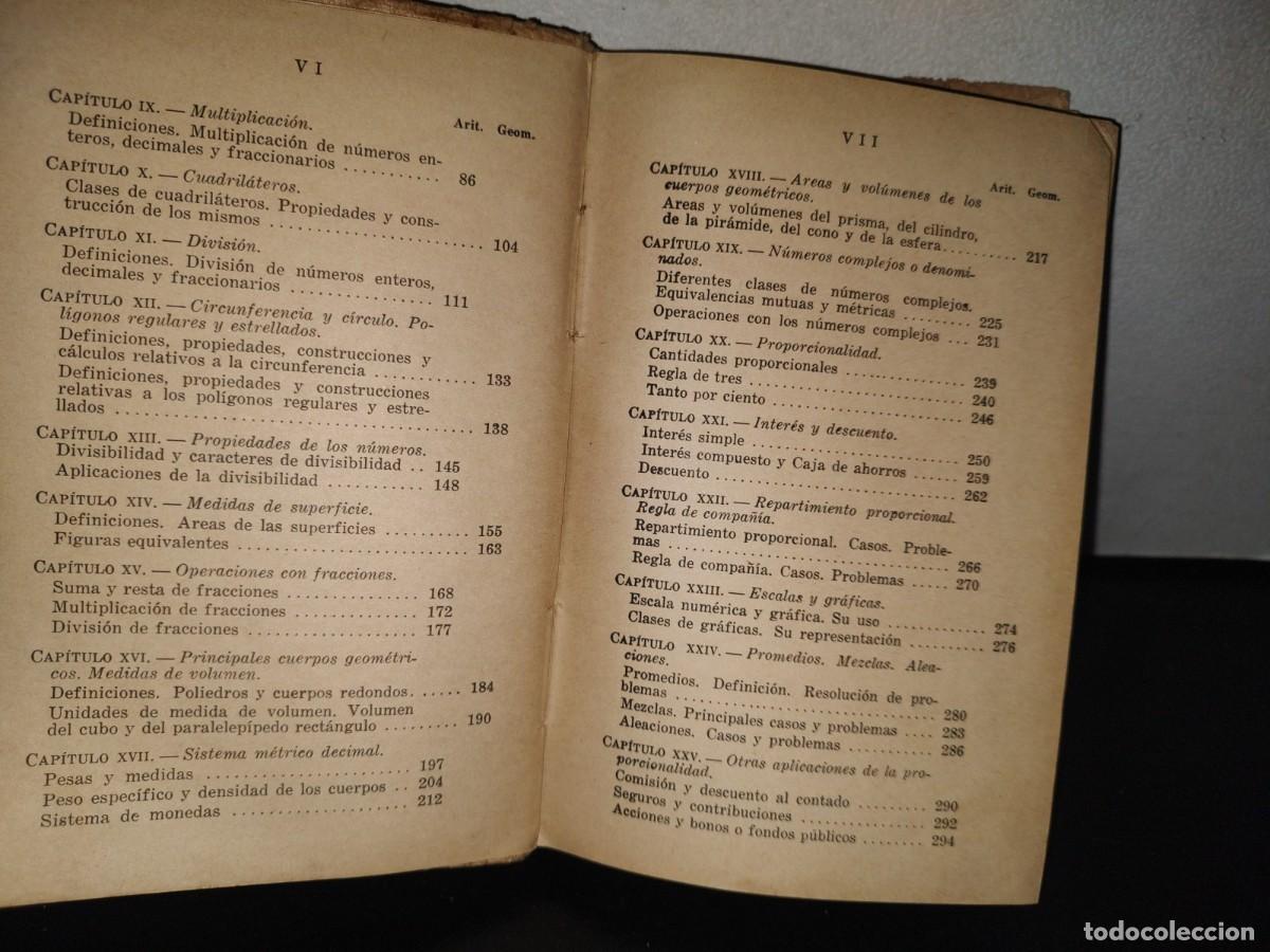 Libros de segunda mano: 85- ARITM&Eacute;TICA Y NOCONES DE GEOMETR&Iacute;A. TERCER LIBRO - JOS&Eacute; E. ROZ&Aacute;N - 1964 - Foto 6