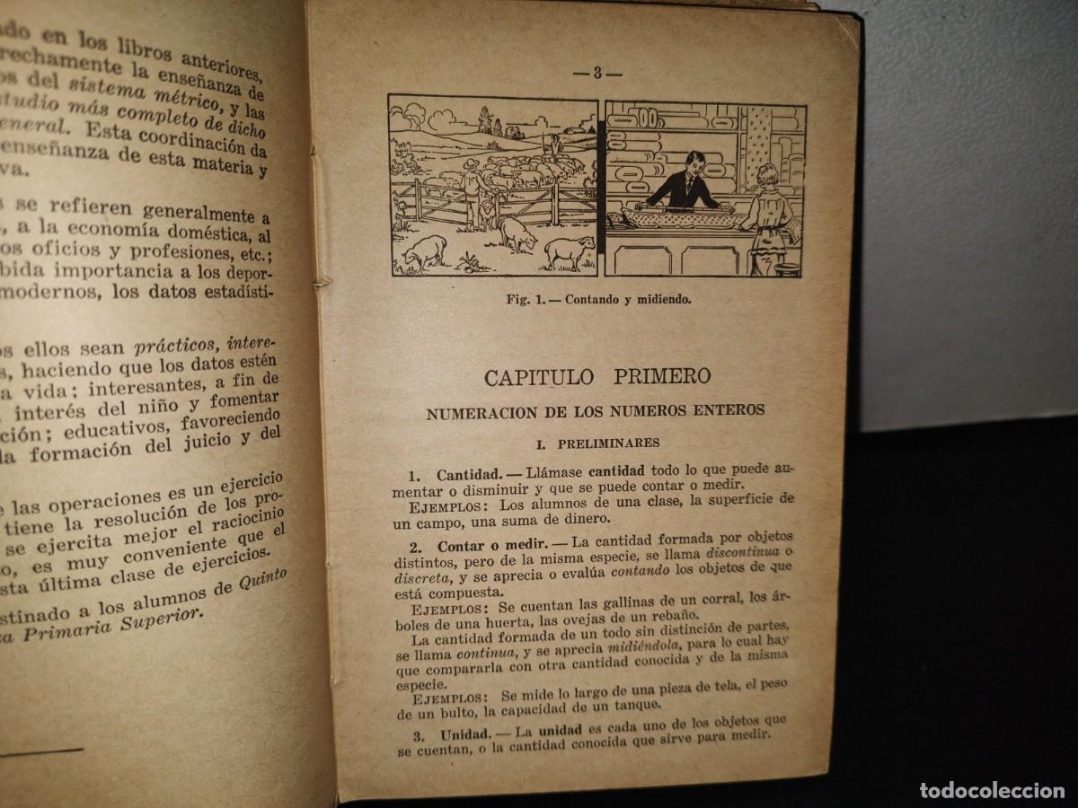 Libros de segunda mano: 85- ARITM&Eacute;TICA Y NOCONES DE GEOMETR&Iacute;A. TERCER LIBRO - JOS&Eacute; E. ROZ&Aacute;N - 1964 - Foto 8