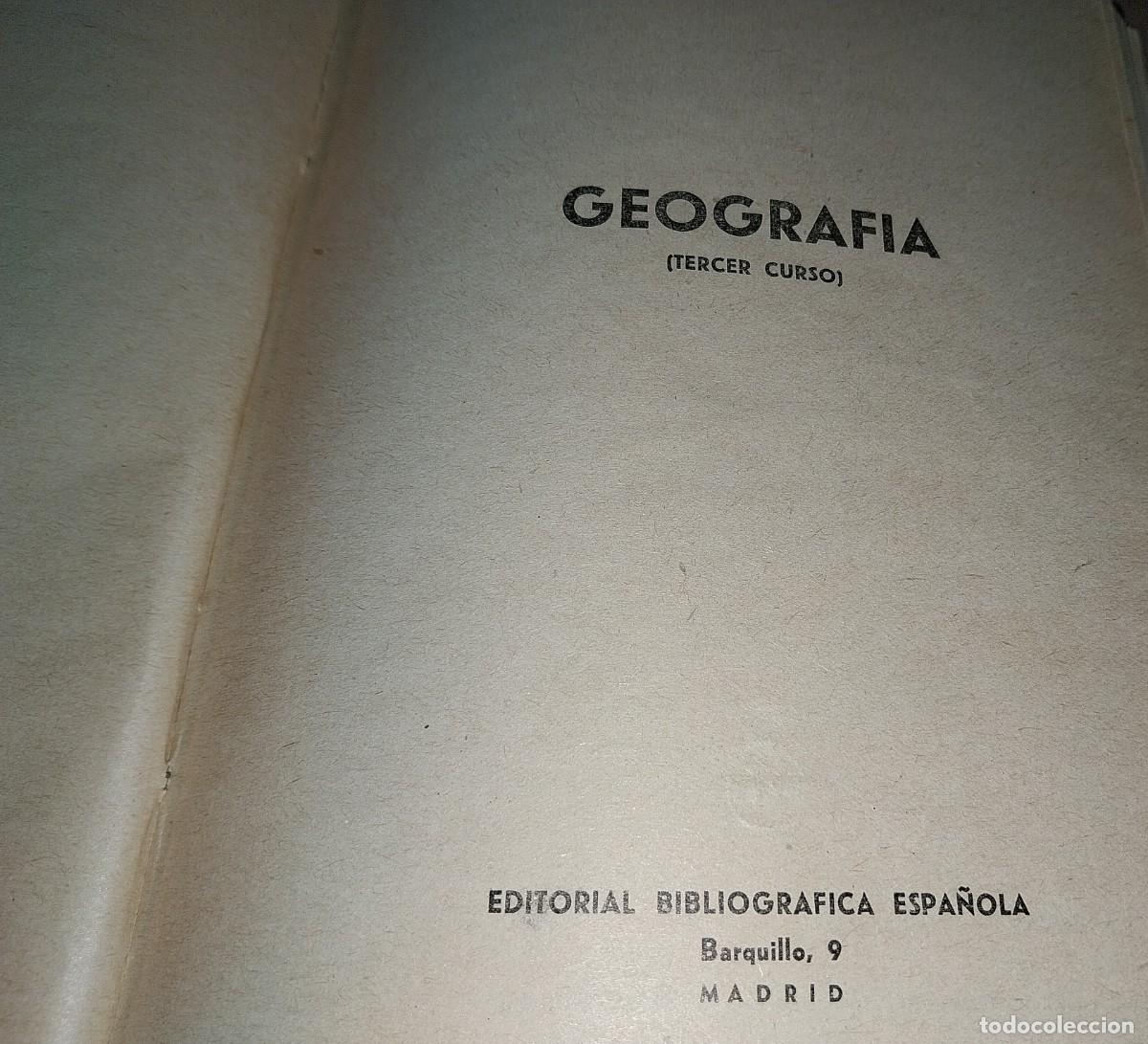 Libros de segunda mano: Libro de texto+ Programa. GEOGRAF&Iacute;A . A&ntilde;o 1946. Curso Tercero - Foto 5