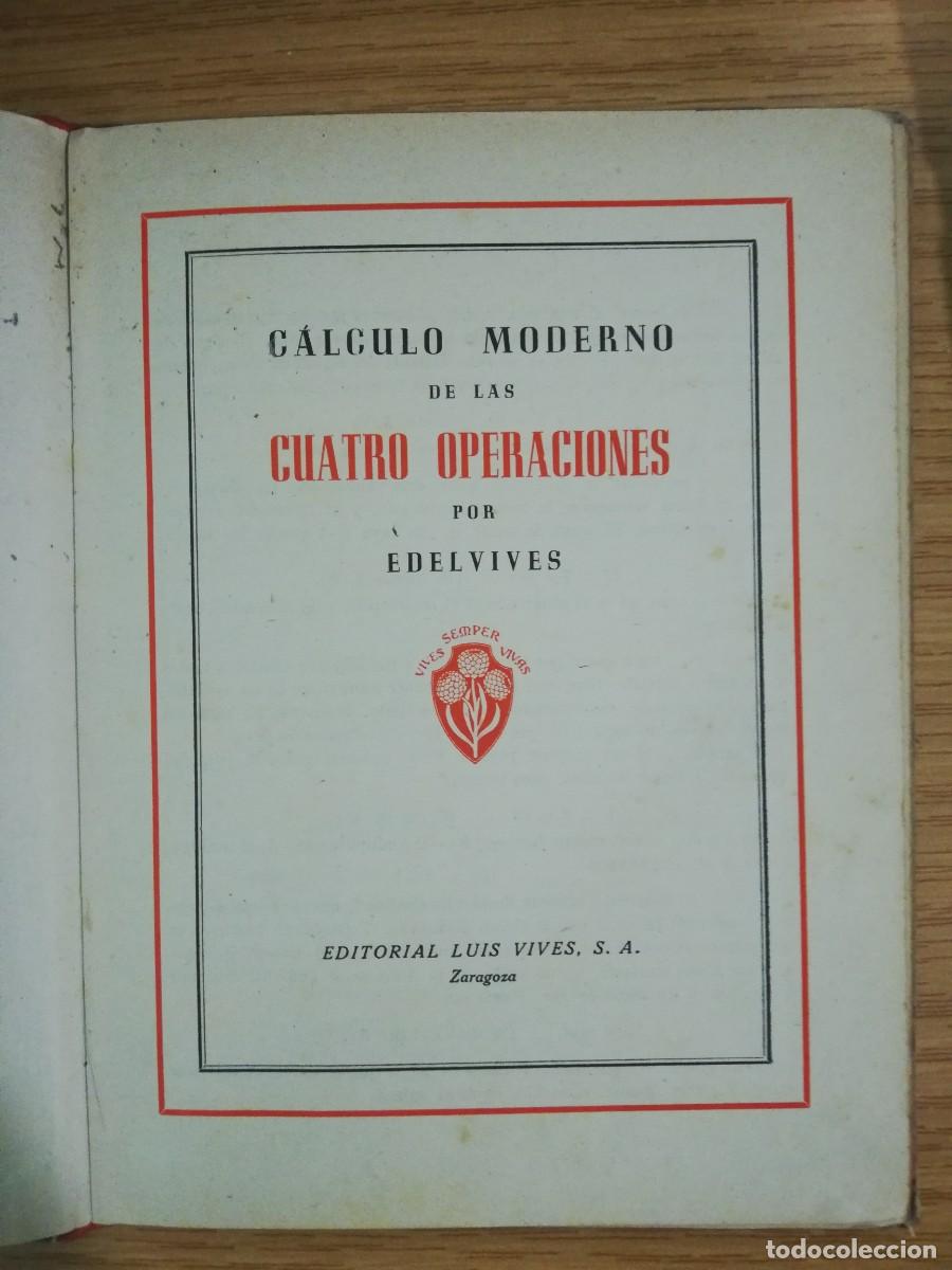 Libros de segunda mano: Calculo Moderno Editorial Luis Vives - Foto 2