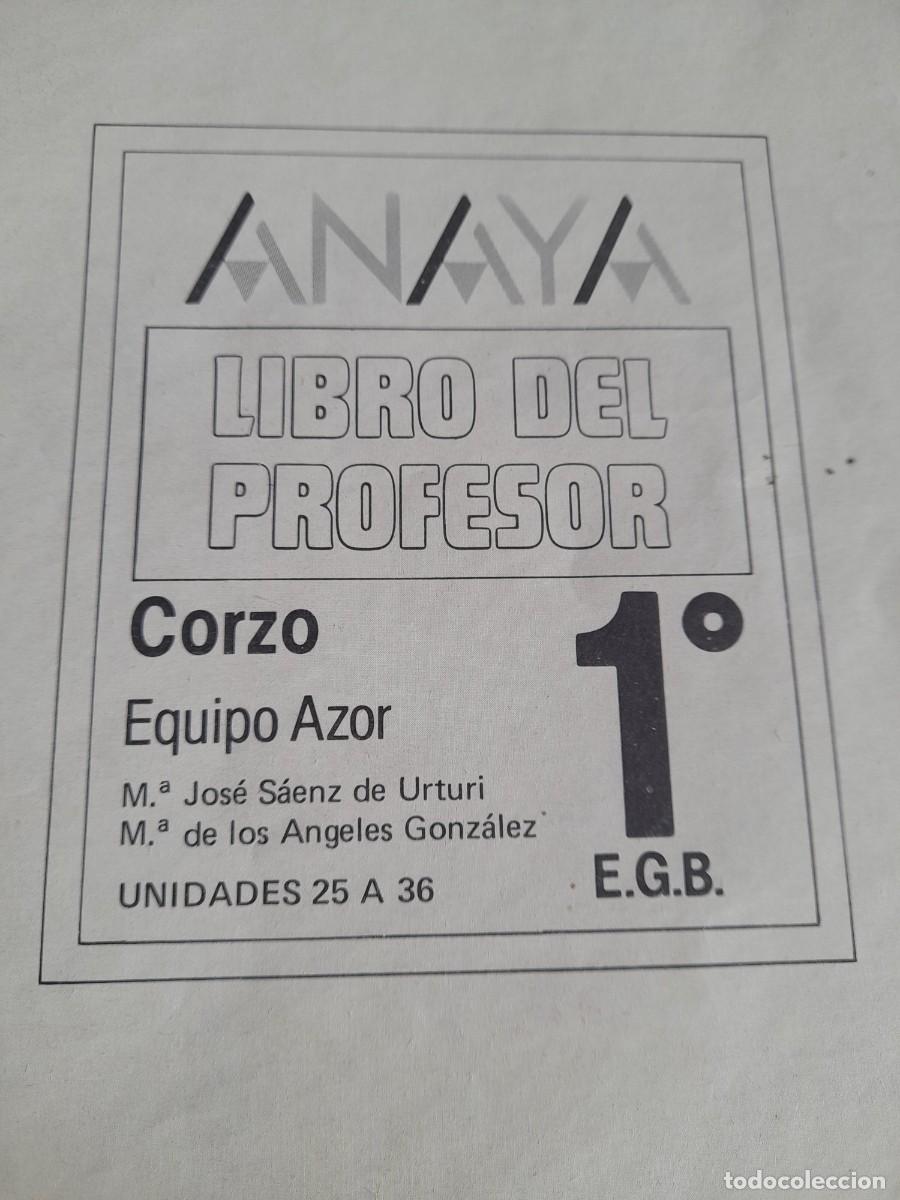 Libros de segunda mano: Libro del profesor Corzo Equipo Azor 1 EGB Educaci&oacute;n General B&aacute;sica - Foto 2