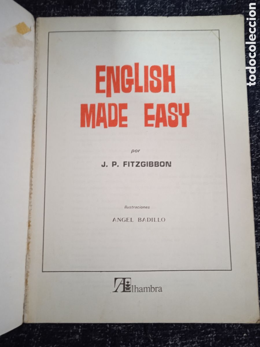 Libros de segunda mano: ENGLISH MADE EASY -ED. ALHAMBRA - Foto 2
