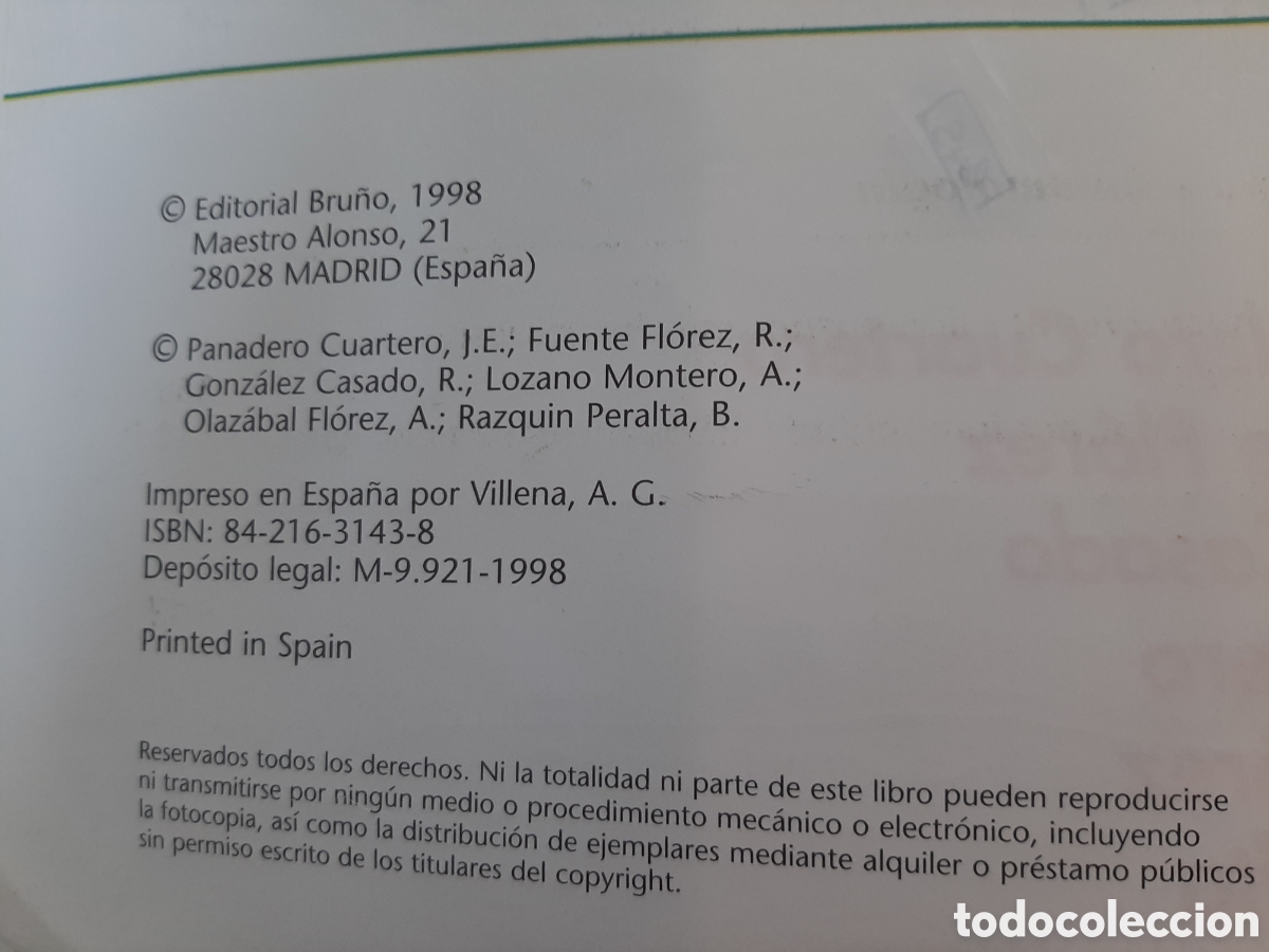 Libros de segunda mano: Bachillerato Biolog&iacute;a 2 Bru&ntilde;o 1998 - Foto 6