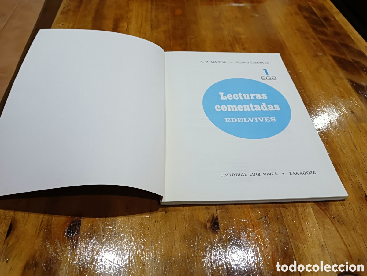 Libros de segunda mano: Lecturas comentadas 1 EGB. Edelvives - Foto 2