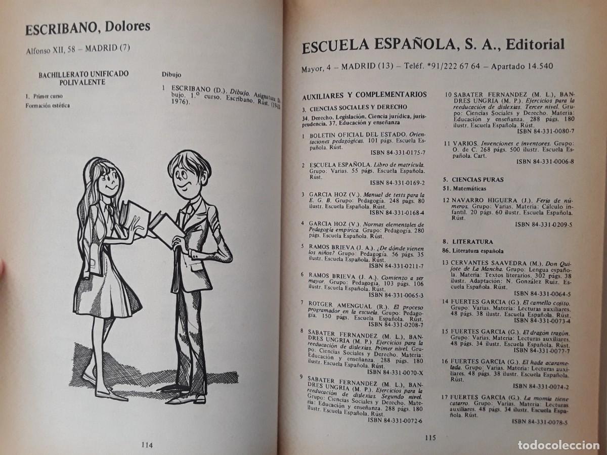 Libros de segunda mano: LIBROS Y MATERIAL DE ENSE&Ntilde;ANZA 1979/80. INLE.A - Foto 8