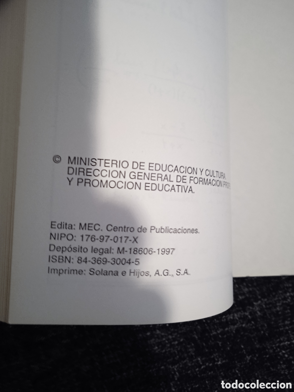 Libros de segunda mano: ANEXOS MATEM&Aacute;TICAS 2&deg; BUP. - Foto 2