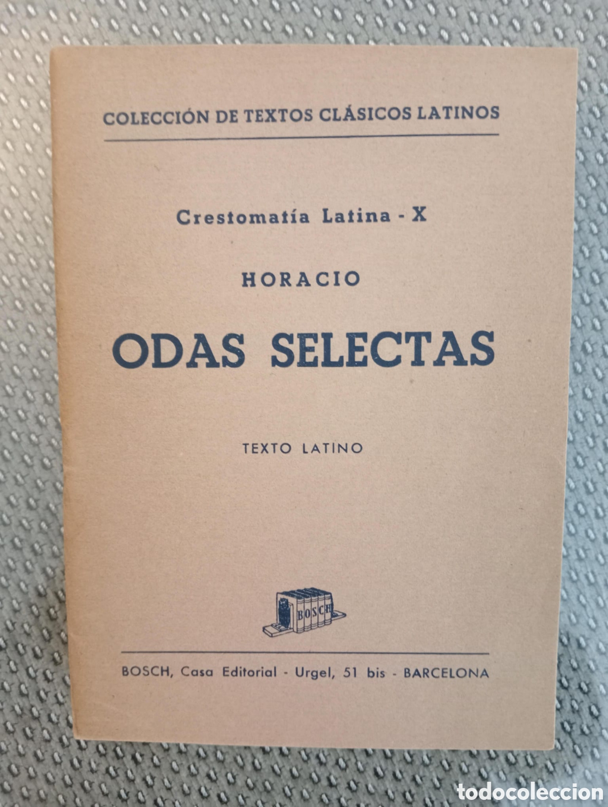 Libros de segunda mano: Odas selectas / Horacio. Crestomat&iacute;a latina. Texto latino - Foto 1