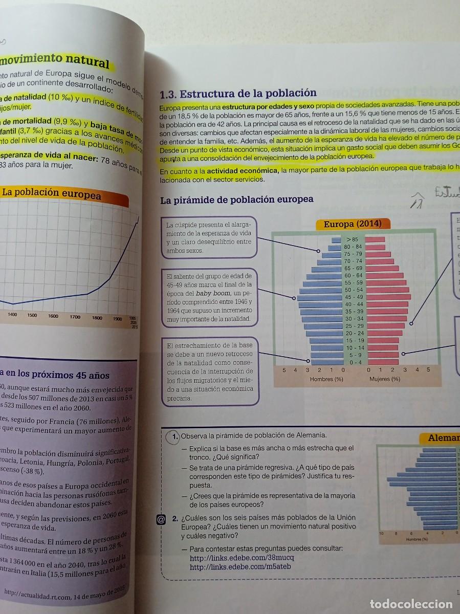 Libros de segunda mano: GEOGRAF&Iacute;A E HISTORIA 2&ordm; ESO - EDEB&Eacute; - Foto 4