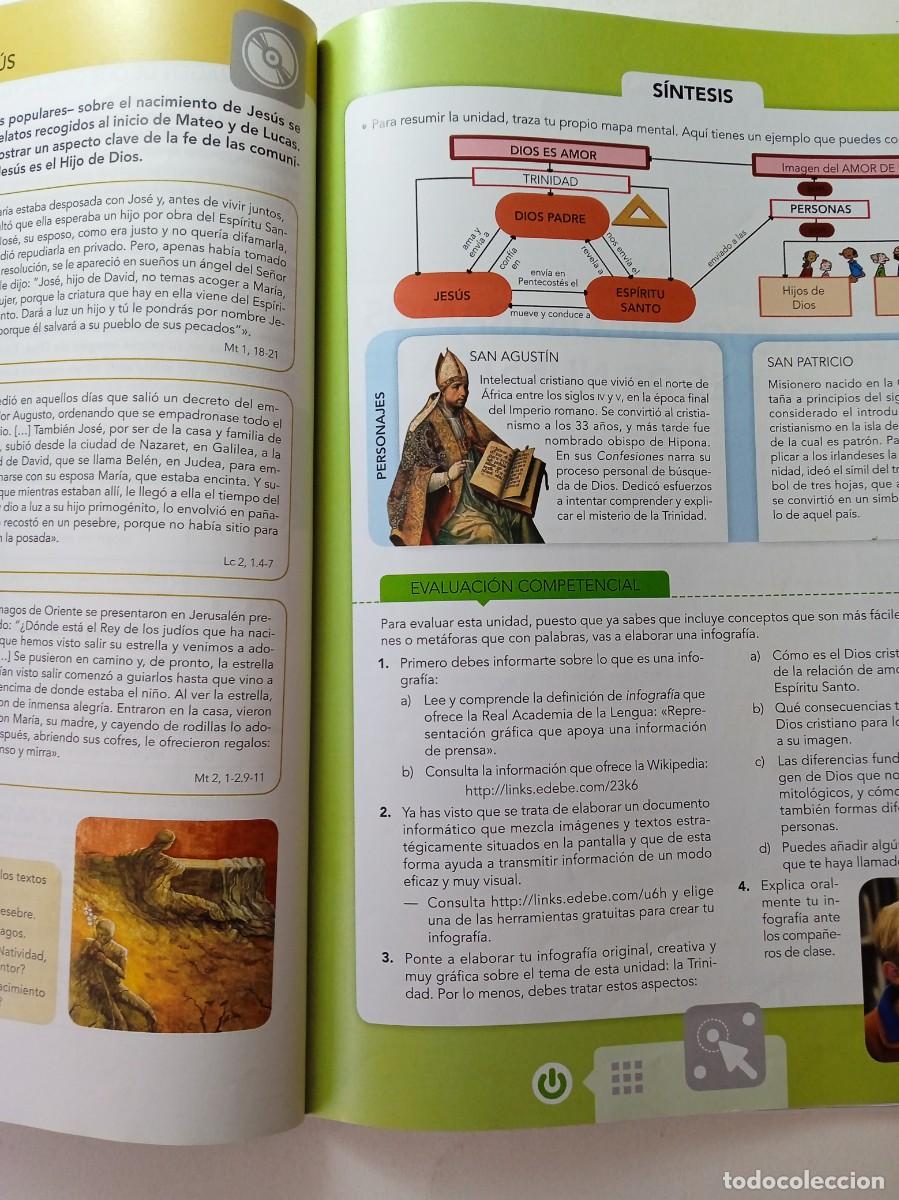 Libros de segunda mano: RELIGI&Oacute;N CAT&Oacute;LICA 2&ordm; ESO - EDEB&Eacute; - Foto 6