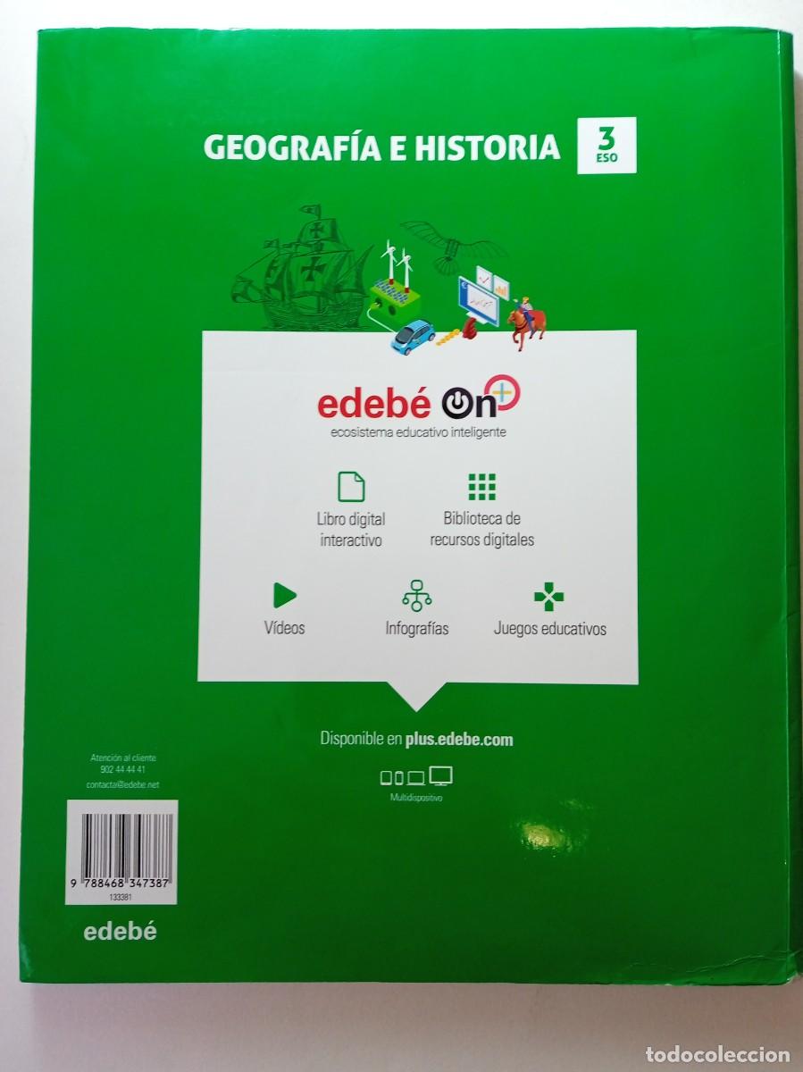 Libros de segunda mano: GEOGRAF&Iacute;A E HISTORIA 3&ordm; ESO - EDEB&Eacute; - Foto 2