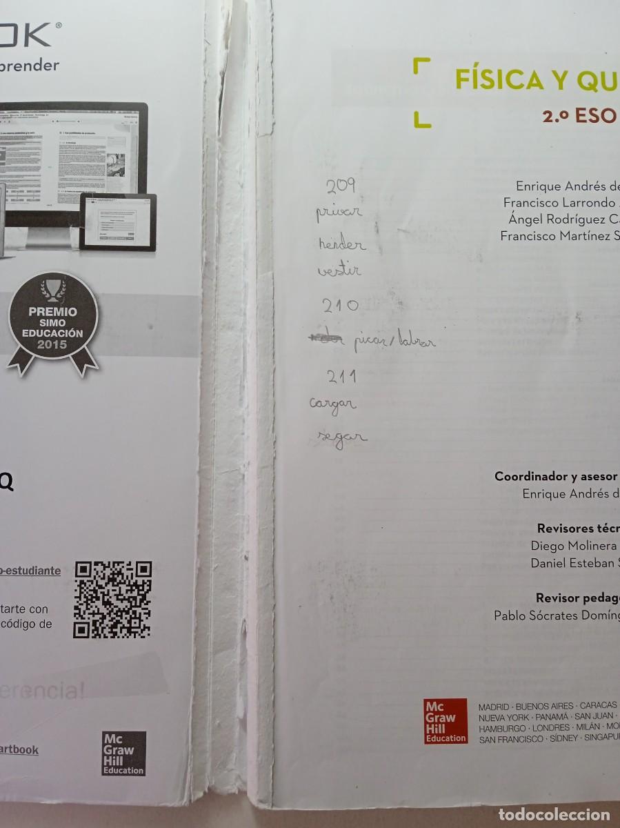 Libros de segunda mano: F&Iacute;SICA Y QU&Iacute;MICA 2&ordm; ESO - SMARTBOOK - Foto 3