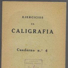 Libros de segunda mano: CUADERNO Nº 4,- EJERCICIOS DE CALIGRAFIA.-LUIS VIVES-NUEVO SIN USAR- II AÑO TRIUNFAL.-