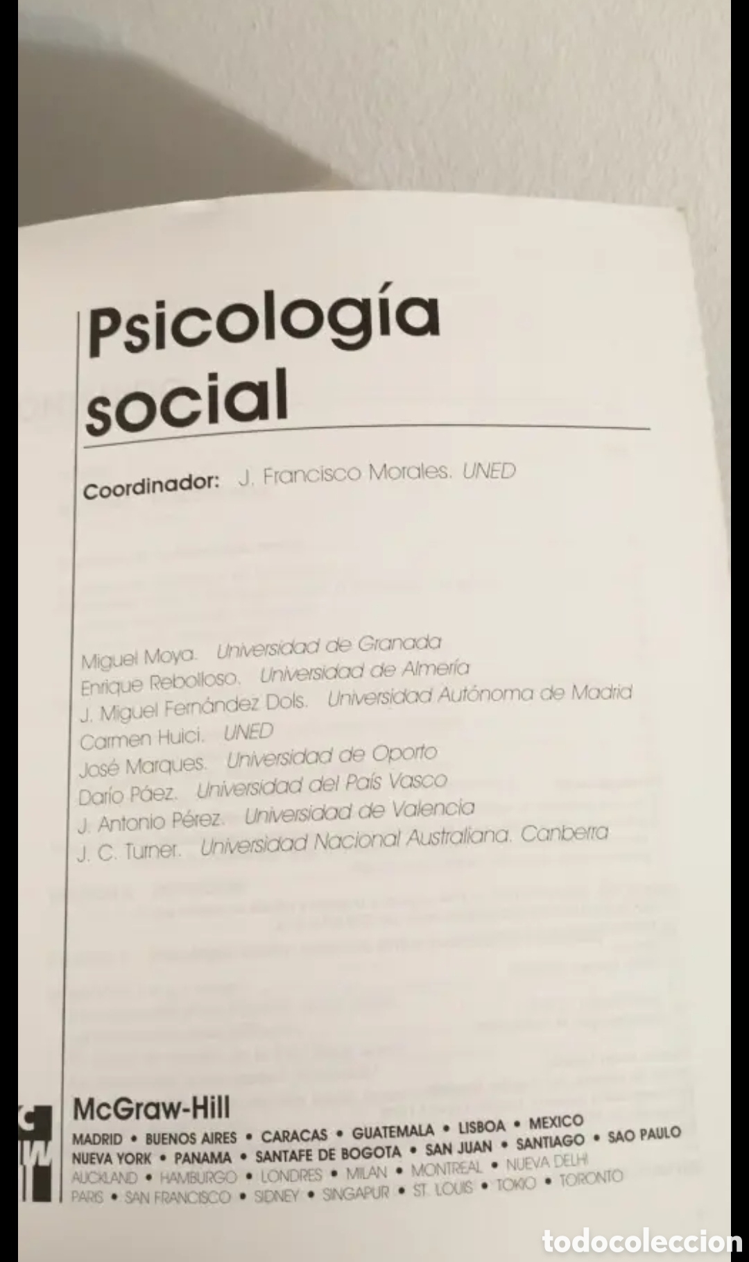 Libros de segunda mano: Psicolog&iacute;a social McGraw Hill 1995 - Foto 3