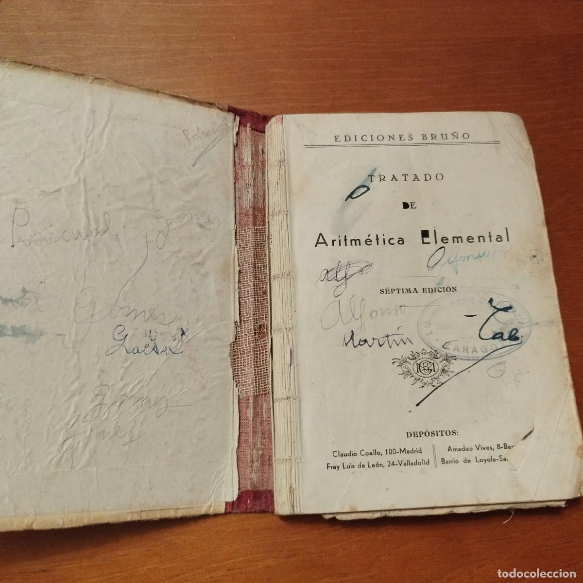 Libros de segunda mano: TRATADO DE ARITMETICA / / CONS 432 / BRU&Ntilde;O - Foto 2