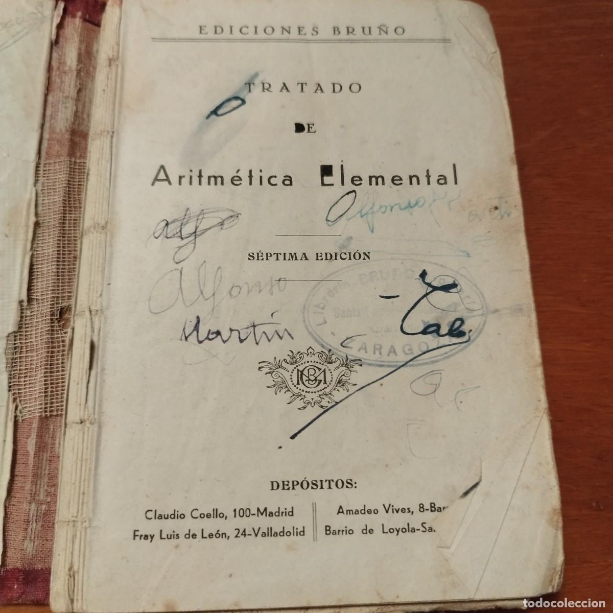 Libros de segunda mano: TRATADO DE ARITMETICA / / CONS 432 / BRU&Ntilde;O - Foto 3
