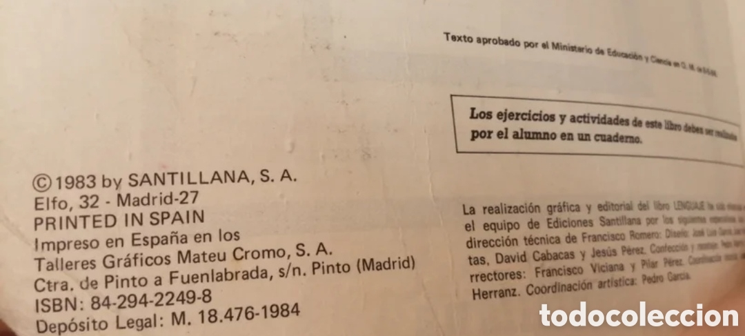 Libros de segunda mano: 8 EGB Santillana Lenguaje - Foto 8