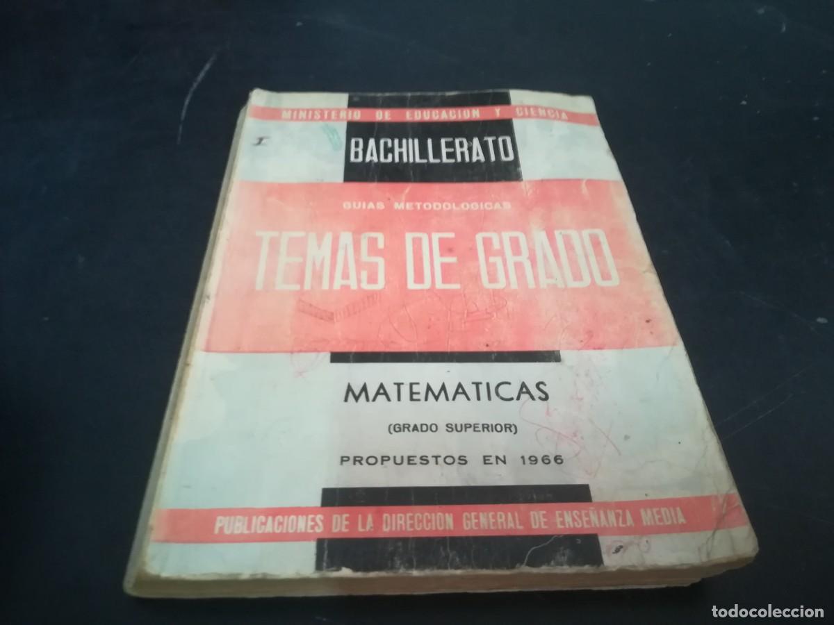 Libros de segunda mano: MATEMATICAS BACHILLERATO / TEMAS GRADO / CONS 502 - Foto 1