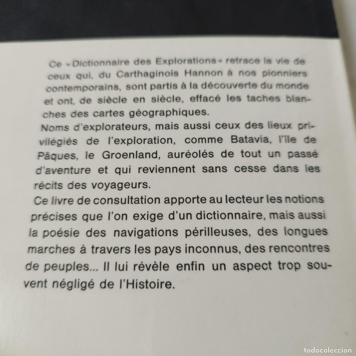 Libros de segunda mano: DICTIONNAIRE DES EXPLORATIONS / / EVA 082 / LAROUSSE - Foto 3