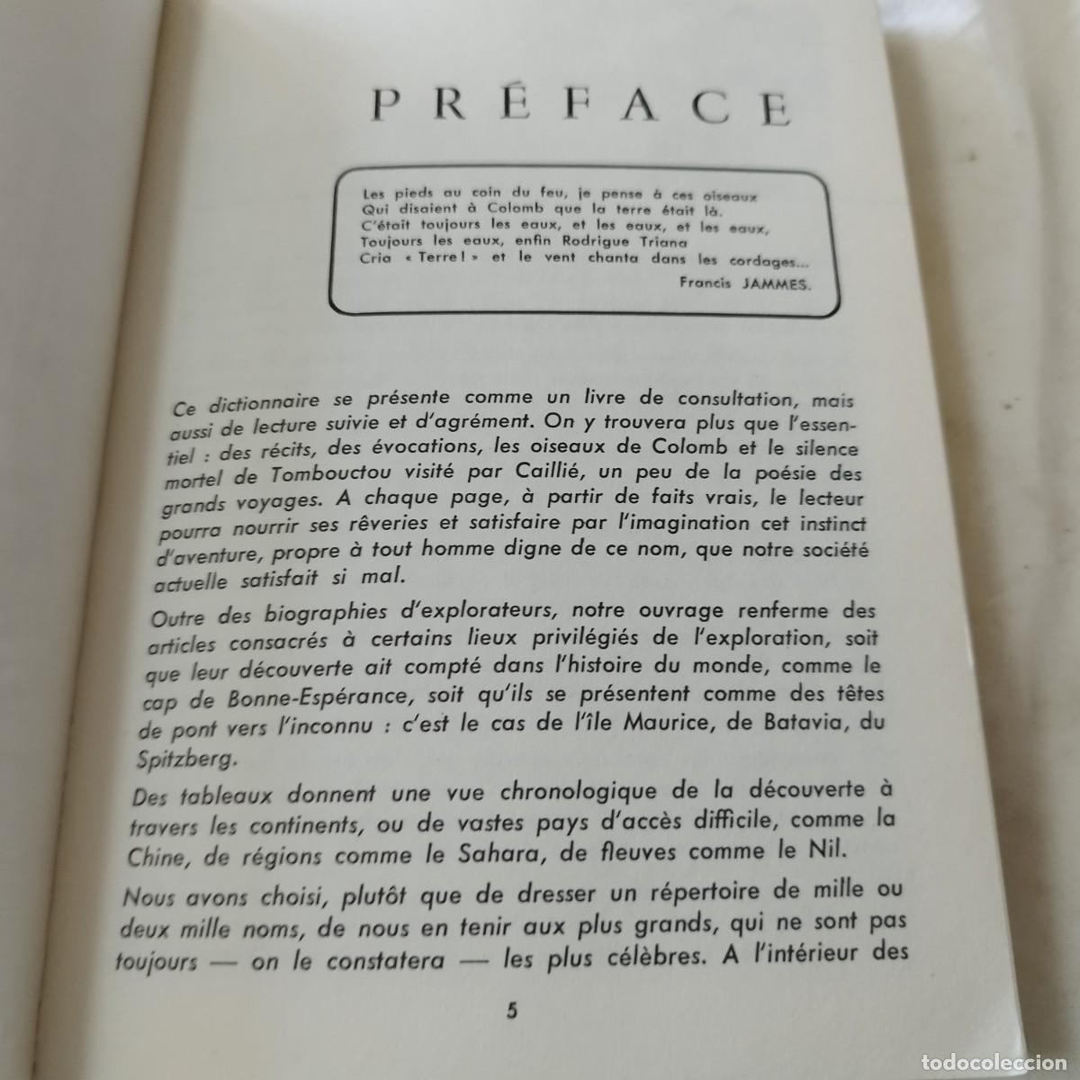 Libros de segunda mano: DICTIONNAIRE DES EXPLORATIONS / / EVA 082 / LAROUSSE - Foto 7