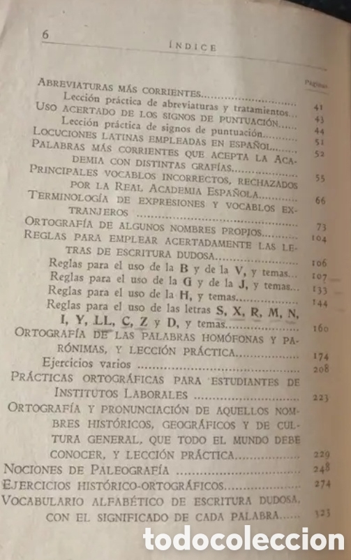 Libros de segunda mano: 1958 Ortograf&iacute;a pr&aacute;ctica de la Lengua Espa&ntilde;ola - Foto 5