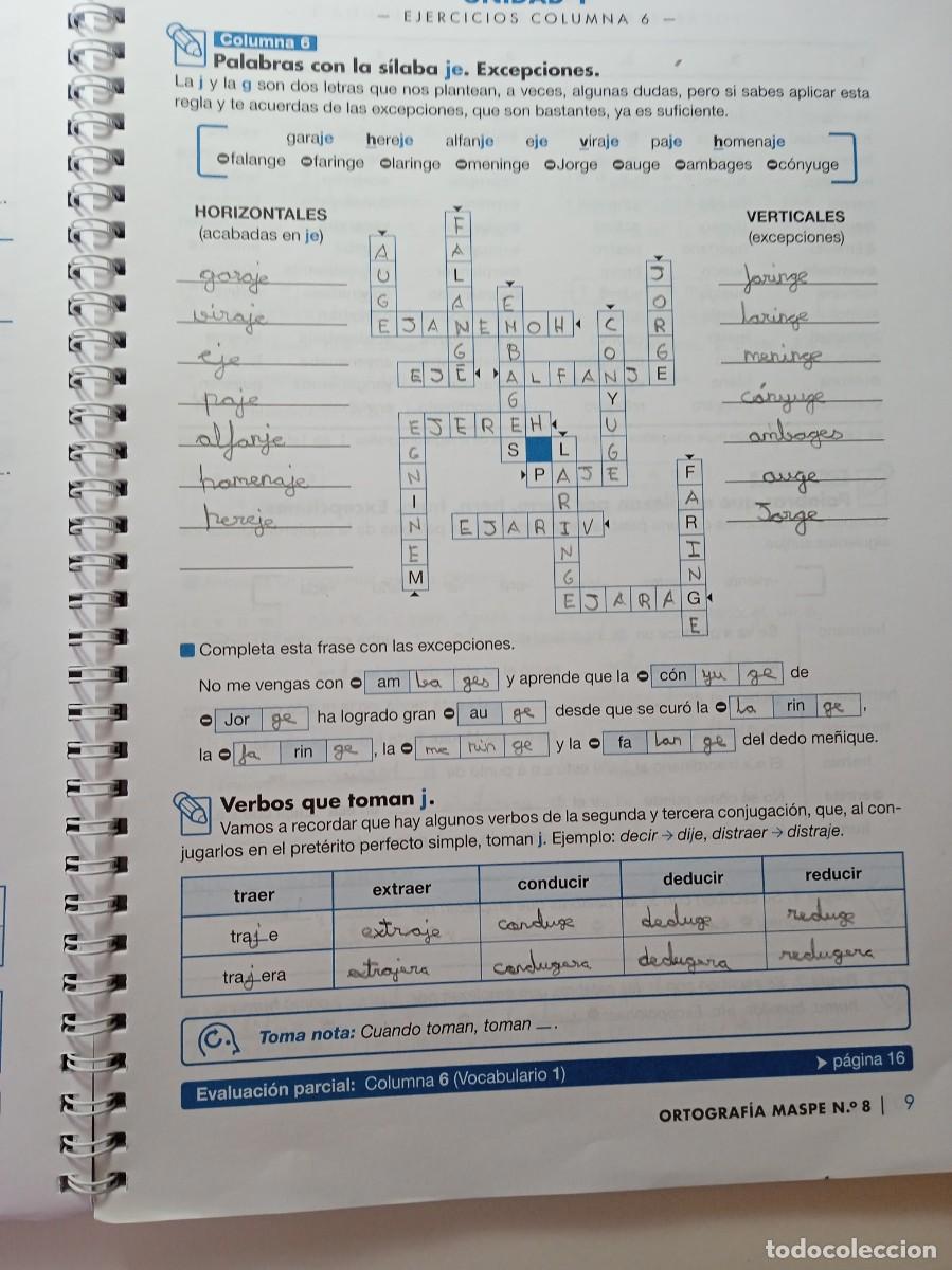 Libros de segunda mano: ORTOGRAF&Iacute;A MASPE 8 - EDICIONES MASPE - Foto 3