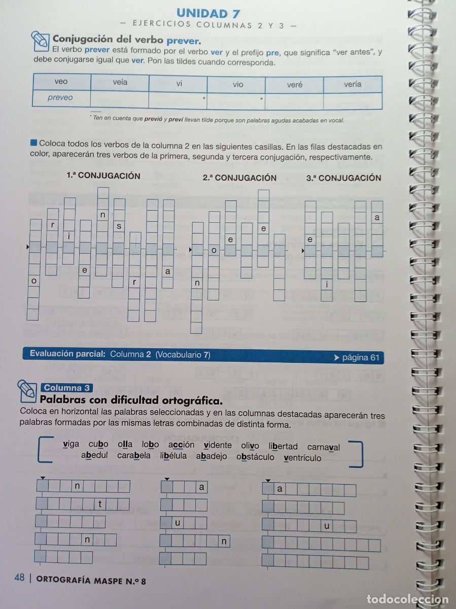 Libros de segunda mano: ORTOGRAF&Iacute;A MASPE 8 - EDICIONES MASPE - Foto 5