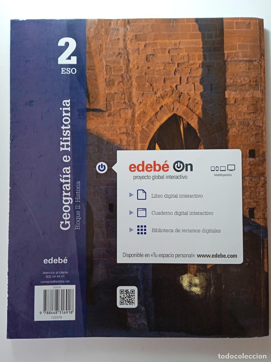 Libros de segunda mano: GEOGRAF&Iacute;A E HISTORIA 2&ordm; ESO - EDEB&Eacute; - Foto 2