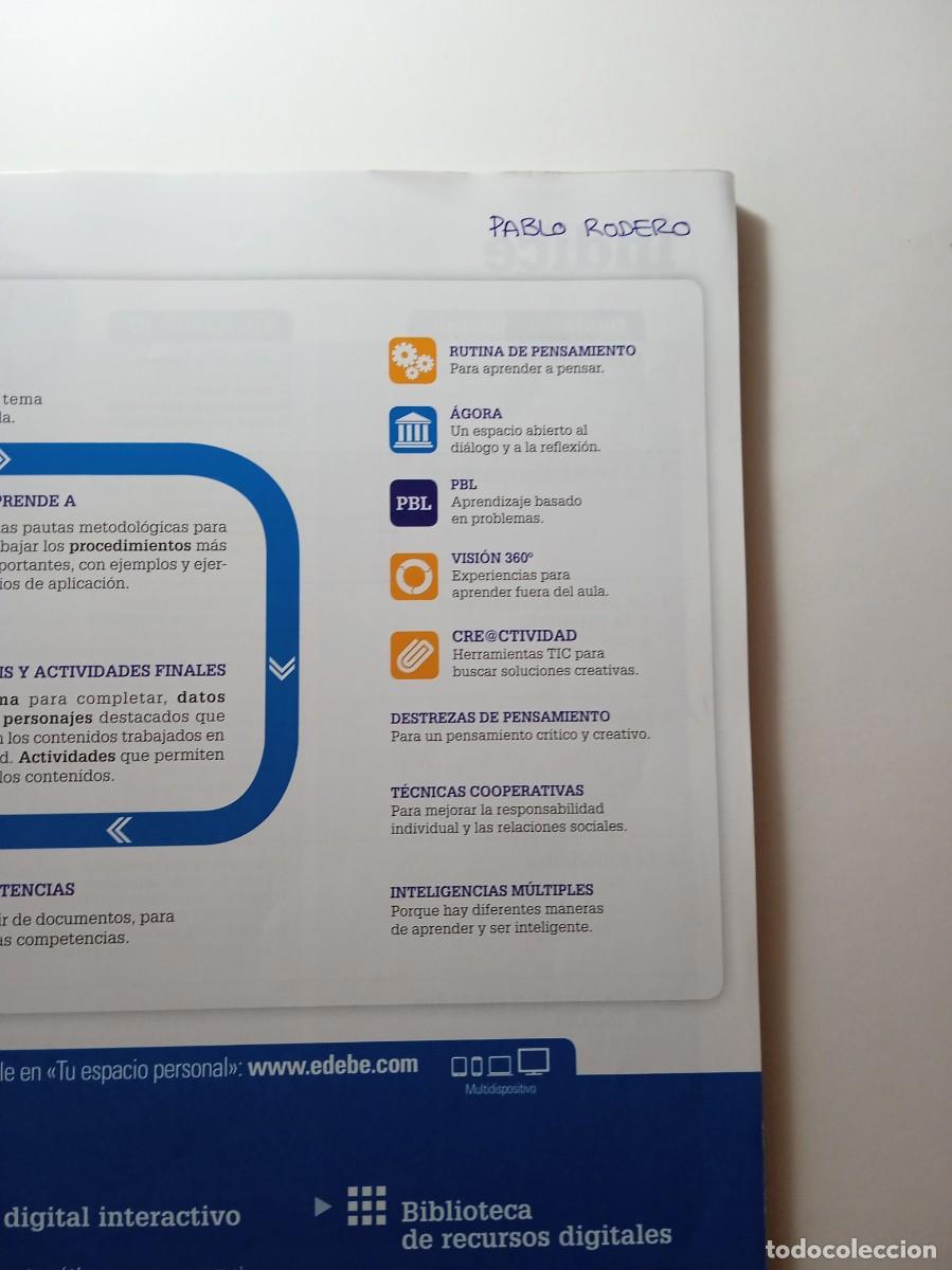 Libros de segunda mano: GEOGRAF&Iacute;A E HISTORIA 2&ordm; ESO - EDEB&Eacute; - Foto 3